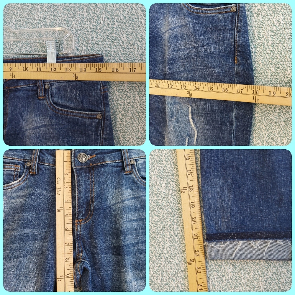 Kut from the Kloth Uma Boyfriend Jeans, Sz 4P, Cropped Cuffs - Picture 10 of 10